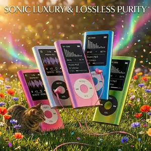 Portable Mp3/mp4 Player with LCD Screen, Lossless Audio Music Player, Ideal for Music, Reading Travel, Offine Use, Student Gift, 8GB Memory Card Included