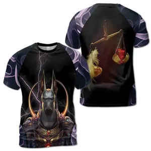 Ancient Egypt Anubis God Grunge Men's T-shirt S-5XL