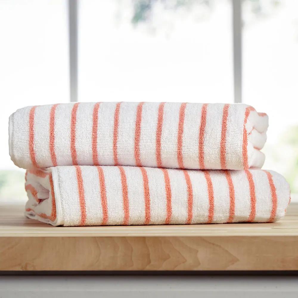 100% Cotton Stripe Cabana Beach Towels Set (2-Pack) 100% Cotton Stripe Cabana Beach Towels Set (2-Pack)