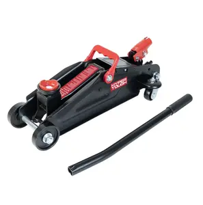 Hyper Tough T82011W car jack, for Sedans and Coupes, 2-ton capacity, black color, portable car jack, fast-pumping, heavy-duty steel hydraulic car jack.