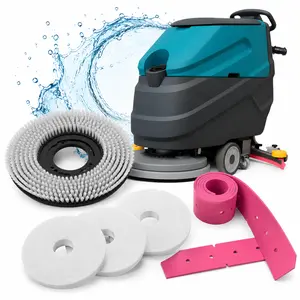 KARHDIR C7 Commercial Walk-Behind Floor Scrubber Tool, 22" Cleaning Width, 31.5" Suction Width, 18.5 Gal Solution Tank, 15.9 Gal Recovery Tank, 32000 Sqft/h Cleaning Rate, Complete Parts Set