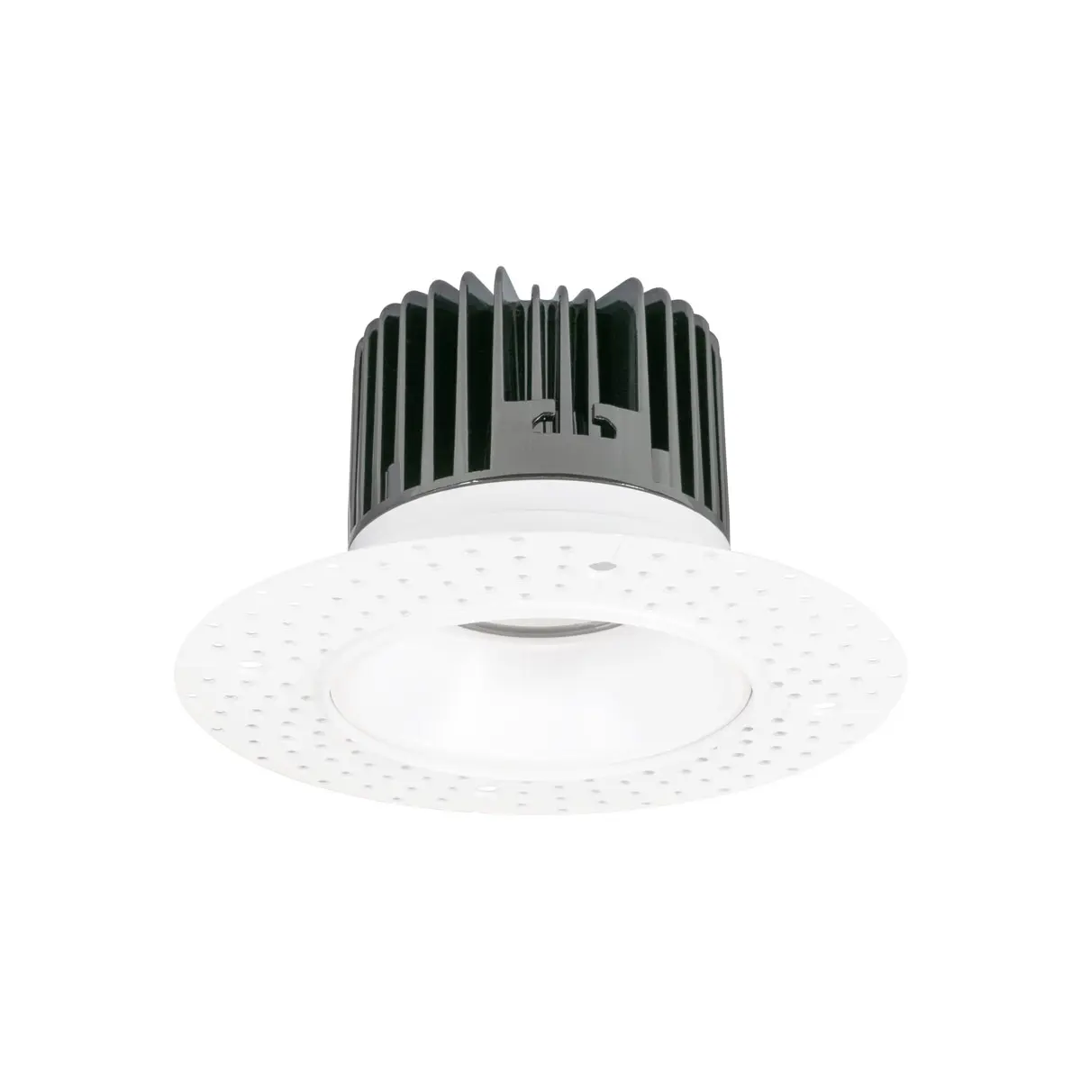 Jesco 3 in. 15W 5CCT 90CRI LED Round Trimless Recessed Downlight Ceiling Light Fixture - White, with Mud-in Flange, Remote Driver for Home Lighting, Interior LED Lights
