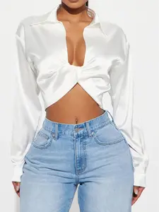 Elegant Short Shirt for Women, Stylish Casual Top, Perfect for Daily Wear, Comfortable and Trendy Design, Ideal for Spring and Fall