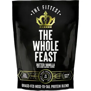 Grass Fed Beef Protein Powder with Collagen, BCAAs, Liver, Colostrum & Whole Bone for Muscle, Joint & Recovery Support, Butter Vanilla Flavor