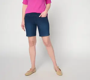 Belle by Kim Gravel Petite TripleLuxe Denim 5- Pocket Short