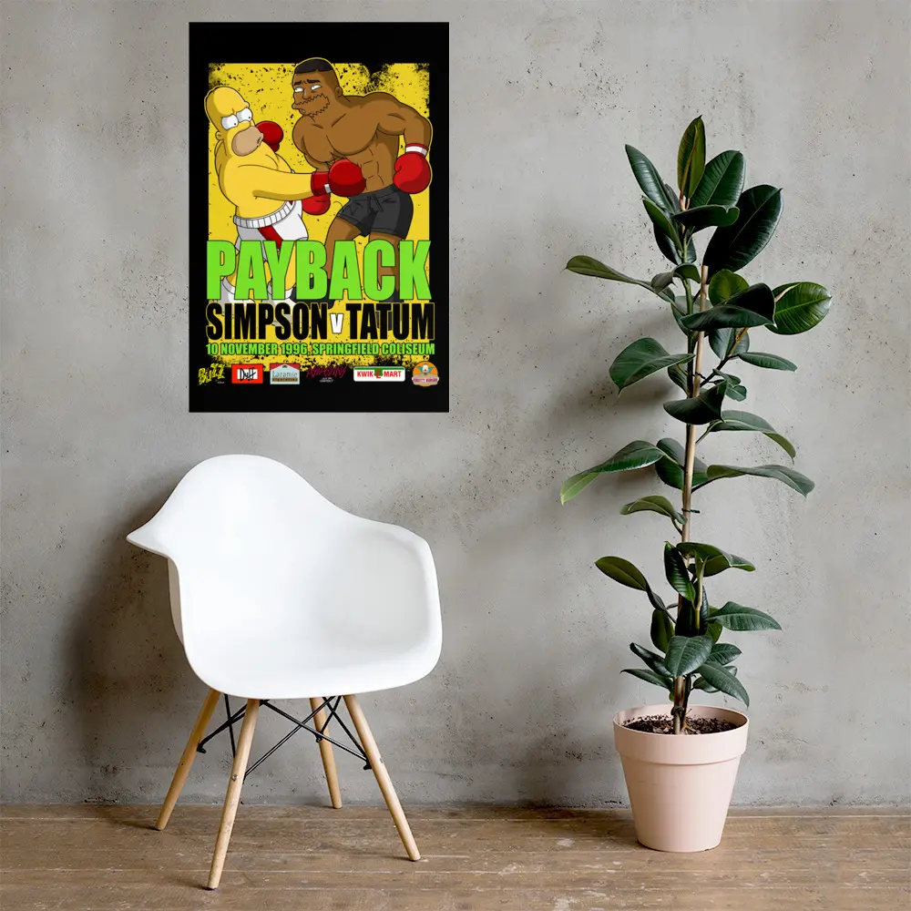 “Payback: Simpson v. Tatum” Homer Wins Poster