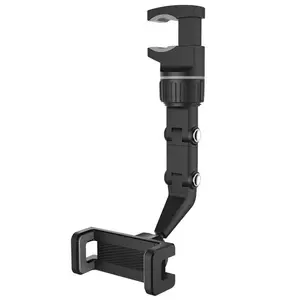 RCA Rearview Car Mount - Adjustable Multi-Joint Phone Holder for Universal Use
