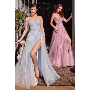 Andrea & Leo Couture A1378 Strapless Layered Tulle Gown