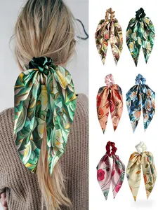 Large Floral Fabric Hair Tie, Puffy Casual Daily Wear Headband, Wholesale Ponytail Holder, Gift for Girlfriend