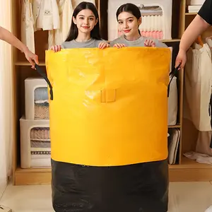 Moving Bag with Durable Handle and Secure Drawstring Closure, Large Capacity Foldable Storage Bag for Moving, Travel, Dormitory, Fabric Storage Organizer, Folding Storage, Foldable Moving Bags