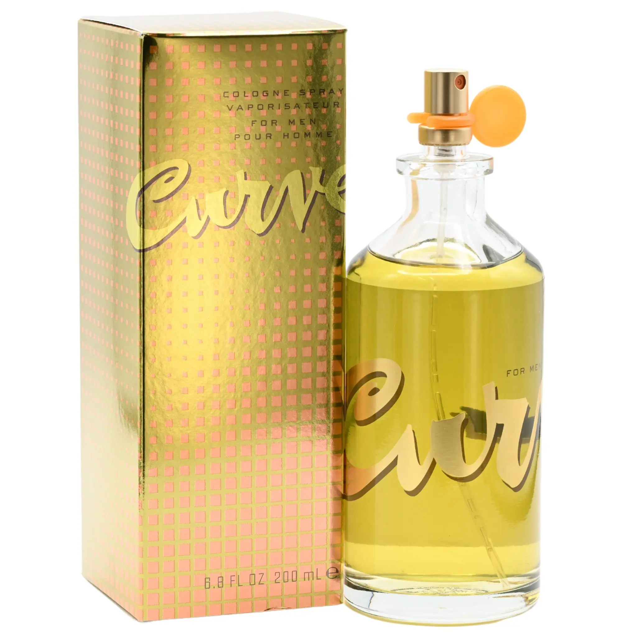 Liz Claiborne Curve EDC Men's Cologne - 6.7 fl oz Atomizer Spray Bottle, New in Box, Aromatic Fruity Citrus Musk Everyday Fragrance, Fragrance Parfum with Intense Bergamot & Lavender for Casual Wear, Aromatic Fruity Fragrance