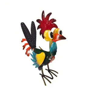 Metal Strange Bird outdoor statue, art yard decoration, tabletop ornament statue decorative crafts for lawn and indoor living room, dining room, office, desk. Vintage art decoration, gift