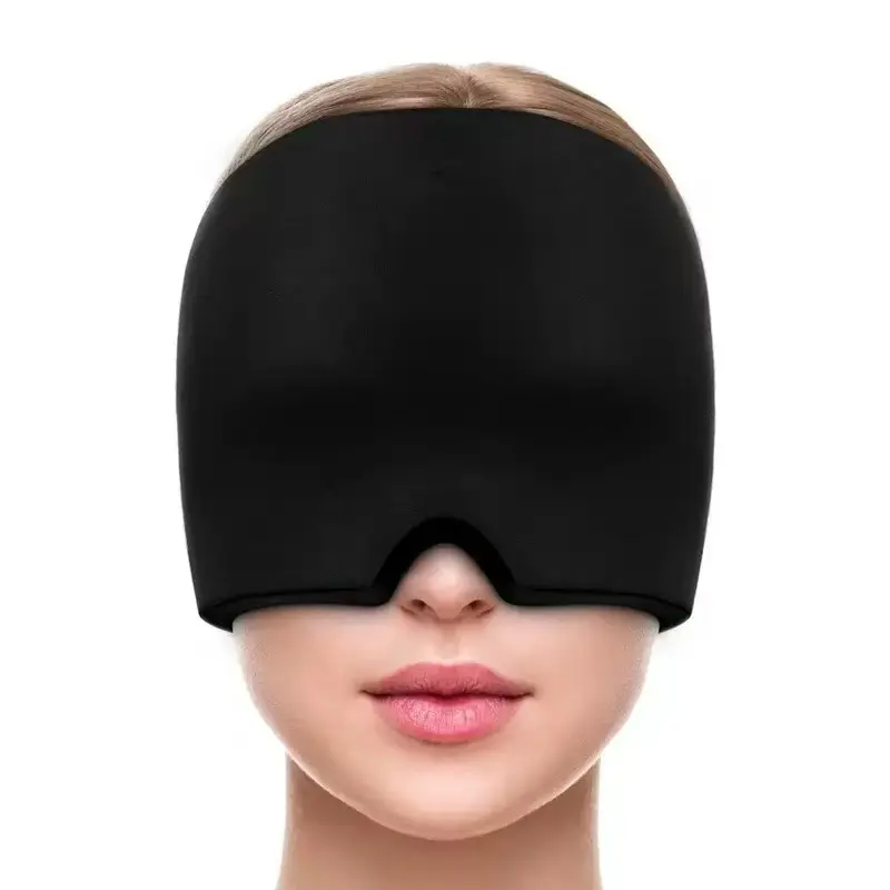 Physical Cooling Gel Headgear Ice Compress Headgear Face Mask Ice Compress Eye Mask Gel Headgear for Comfort and Relief