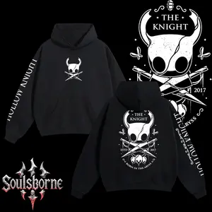 [Soulsborne Style] Vintage The Knight Born In the Abyss - Hollow Knight Unisex Hoodie, Soulsborne Gaming Apparel, Game Shirt, Video Game Clothes, Boy Merch, Gift For Him, Gift For Her, Soulslike Streetwear