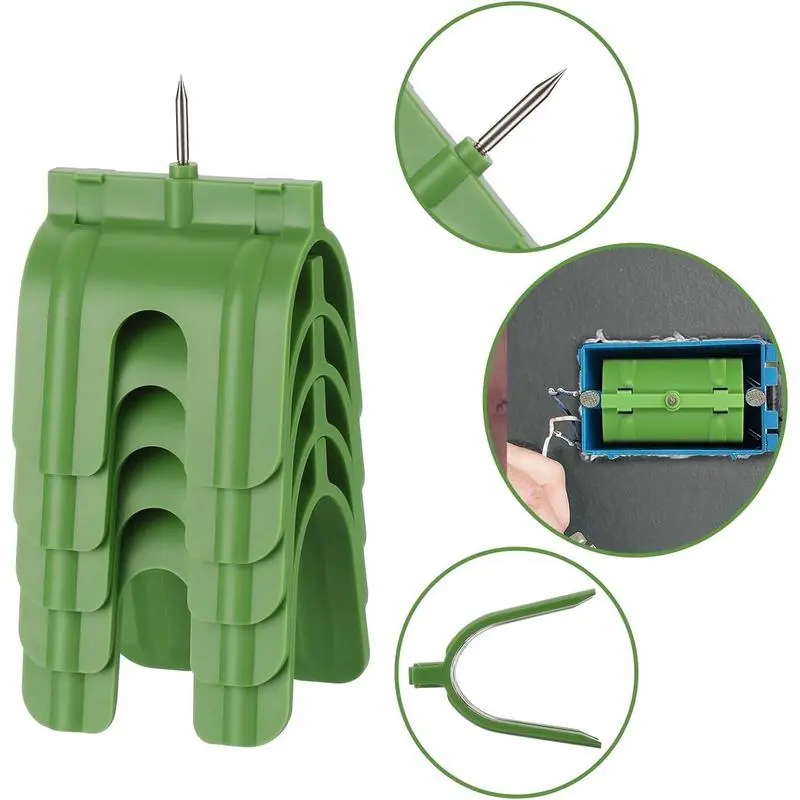 Drywall Outlet Markers for Drywall  5PCS/10PCS Installation No Measuring Needed Drywall Marking Tools for Electrical Outlets, Drywall Outlet Box Marking Locators Drywall Wire Protection Tools