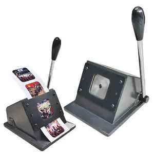 Button Paper Cutter of 50mm/1.97 inch Square-Shaped Fridge Magnet Button ,61mm/2.4 inch Manual Square Paper Cutter Tool, Graphic Punch Die Cutter,for 50mm/2.4 inch Button Maker Machine.