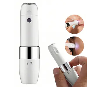 Portable Facial Hair Remover for Women Face, Portable Electric Shaver, Face Shaver, Electric Razor, Face Hair Removal for Women, Dermaplaning Tool, Face Razors for Women, Trimmer for Women, Cordless Shaver, White，150mAh