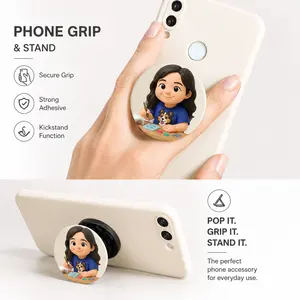 Custom Cute Phone Grip Stand Personalized Name Phone Holder