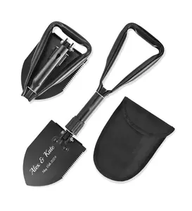 Personalized SHOVEL Foldable Portable Custom Engraved Groomsmen Gifts for Him Dad Boyfriend Men Groomsmen Camping Outdoor Wedding Gardening