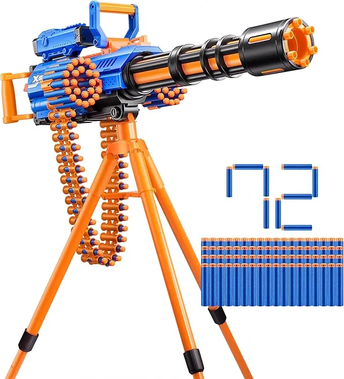 Insanity Motorized Rage Fire by ZURU 72 Darts, Air Pocket Technology Darts, Dart Storage, Blasting Power, Auto Feeding Belt, Tripod & Scope, Outdoor Toy for Boys, Girls, Teens, Adults