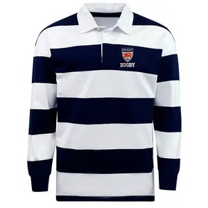 Dwight Rugby Classic Long Sleeve Hooped Rugby Jersey