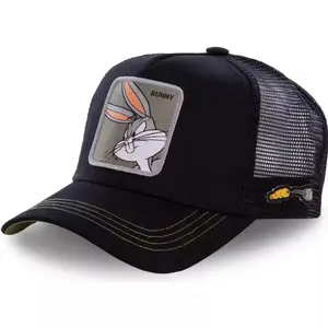 NEW Brand Snapback Cap Cotton Baseball Sun Cap Men Women Hip Hop Dad Mesh Hat with Bunny Patch