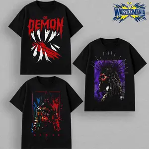 Finn Balor Shirt The Demon King Tee Wrestling Graphic T Shirt Unisex Oversized Streetwear Fan Apparel
