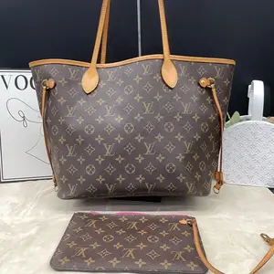Pre-owned Louis Vuitton As Shown Tote Bags Neverfull Beige Monogram Tote SH 2.24