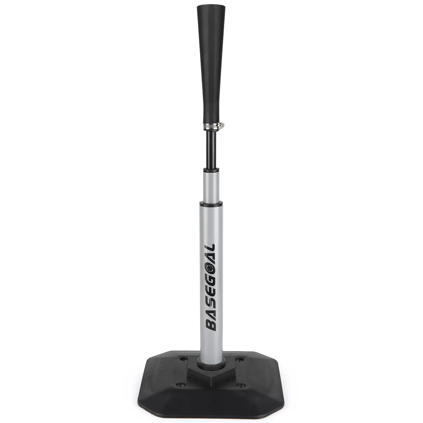 BaseGoal Baseball & Softball Batting Tee,Portable Hitting Tee,with Heavy Duty Base,Rolled Flexible Rubber Top,Adjustable Height for Kids or Adults