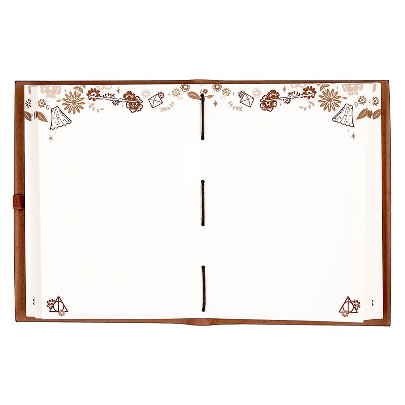 Harry Potter Deathly Hallows Leather Wrap Journal