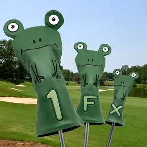 Green Frog Golf Club Headcovers (Driver, Wood, Hybrid)– Fun, Durable, & Stylish! 🍦🏌️‍♂️