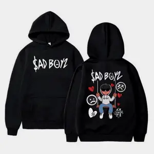 Junior H Inspired Sad Boyz Mania Tour Hoodie – Latin Trap Music Fan Graphic Sweatshirt & T-Shirt Unisex Streetwear Co Ho Hoodied Cotton Tops for All