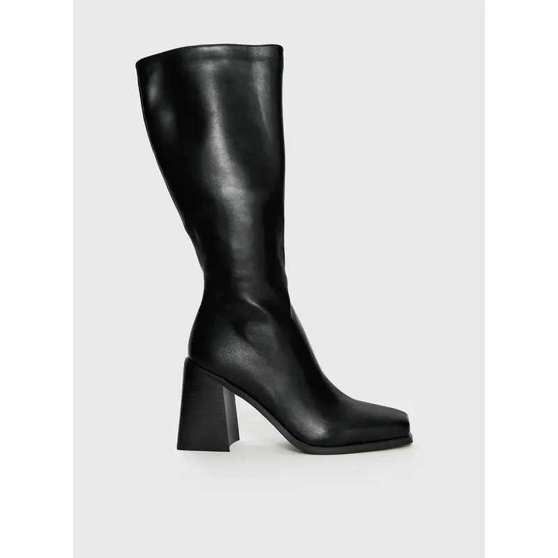 Renzo Knee High Boots Black