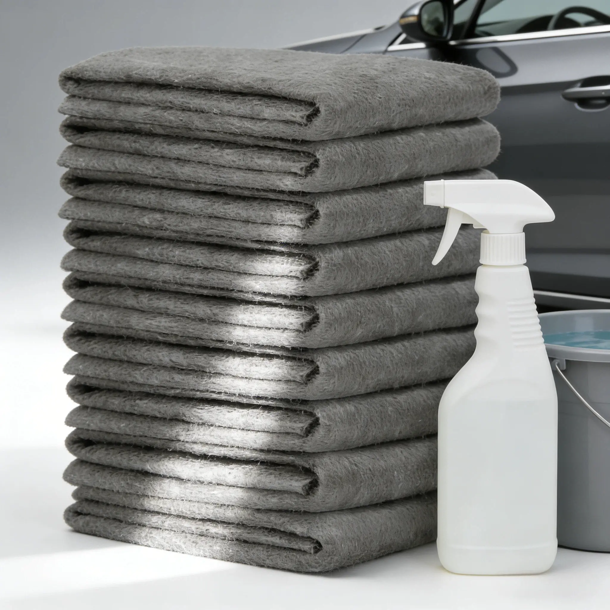 10-Pack Sustainable Thick Microfiber Cleaning Cloths - Lint-Free, Streak-Free, Super Absorbent, Versatile, Durable Polishing Towels for Glass Windows, Cleaning Car Windshields, Household Surfaces