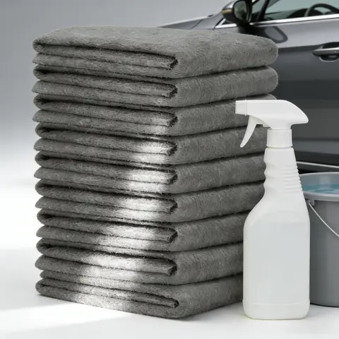 10-Pack Extra Thick Reusable Fabric Cleaning Cloths - Sustainable, Soft Dry Wipe, Lint-Free, Streak-Free, Highly Absorbent, Durable, Versatile Dust Remover - Detailing Wipes for Glass Windows, Kitchen Surfaces