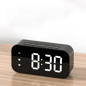 Sonic LED Digital Alarm Clock Plug-in Digital Clock Dual Alarm Sonic Temperature Clock 12/24H Simple Clock