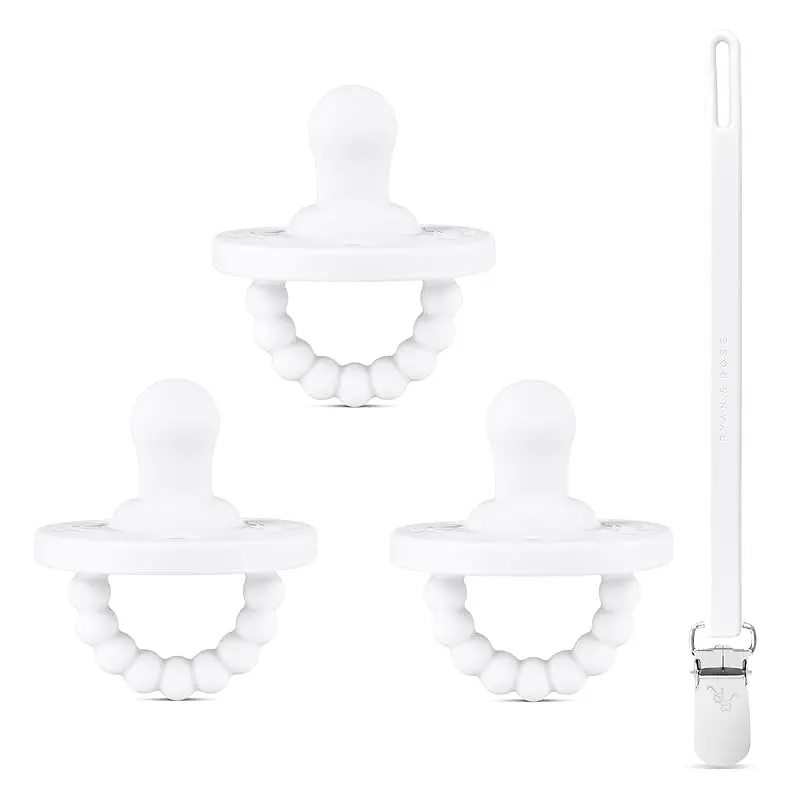 White (3 Pack + Clip)