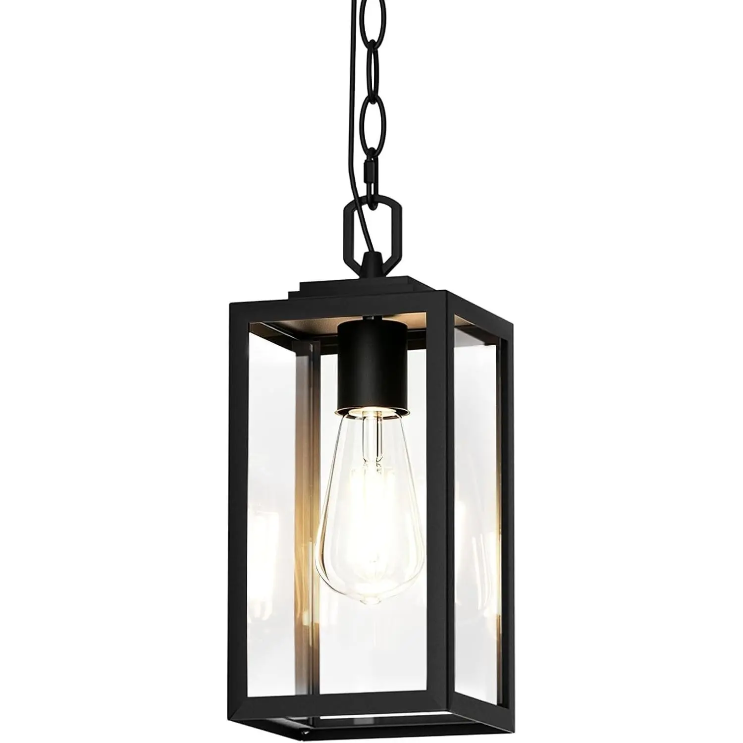 Modern Outdoor Pendant Light for Porch, Exterior Hanging Lantern