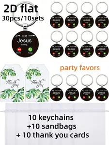 30 Piece Keychain Gift Set, Religious Memorabilia, Perfect for Christmas, Thanksgiving, Anniversaries, Weddings, Parties, Teacher Appreciation