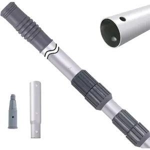 Pool Pole-Upgraded Professional 12 Foot Telescoping Swimming Pool Pole with Threaded Tips,Adjustable Telescopic Poles,for Skimmer Net,Brush,Vacuum