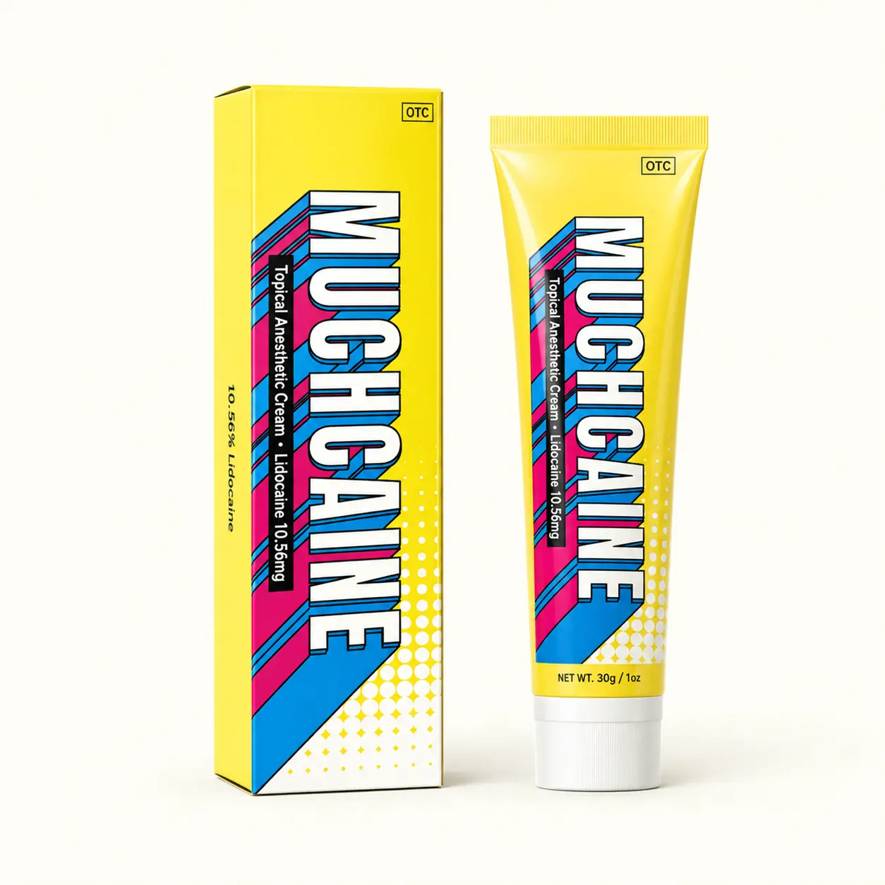 Muchcaine Numbing Cream 10.56mg, Fast-Absorbing Topical Comfort Cream for Skin Care Preparation