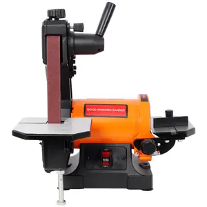 1x30 Inch Bench Belt Sander with 5 Inch Disc Wrench Storage and Easy Belt Cover Removal Benchtop Belt Disc Sander