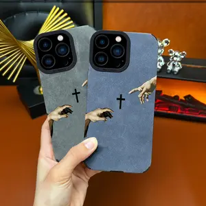 God's Hand Cross Simple Phone Case Suitable for iPhone 17 Air 16 15 14 13 12 11 Pro Max Plus X XS Max TPU Leather Anti Drop, Shockproof, Non Slip Full Screen Protective Cover - ZQ84