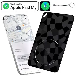 Air Tag Card Wallet Tracker Thin 0.49cm -1/2/4 Pack, Smart Tag For Locator Work with Apple Find My (iOS Only),Waterproof, Item Finder for Luggage Tag, Suitcase, Bags, Passport