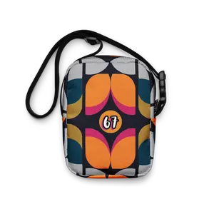 Hip, Trendy, Gen-Z Meets Bold, Vibrant Retro Mod 6-7 Crossbody & Hip Bag