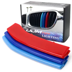 iJDMTOY Exact Fit ///M-Colored Grille Insert Trims For 2014-20 BMW F22 F23 2 Series 220i 228i 230i 235i w/Standard Kidney Grille (11-Beam ONLY)