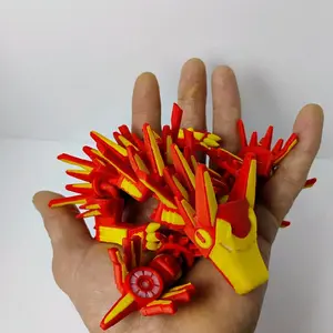 Articulated Iron Dragon - 3D Printed w PLA