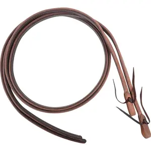 Martin Saddlery Doubled Stitched Split Reins with Broke-In Feel - Premium Harness & Latigo Leather - Handcrafted in USA