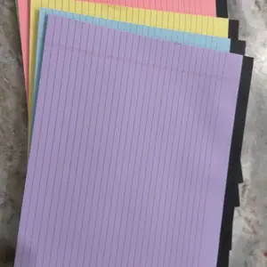 Wide Legal Pads 11" x 9.5" Landscape Pink Purple Blue Green Yellow College Ruled Note Pad Narrow Ruled 30 Sheets per Notepad Perforated Writing Paper Thick Backboard Horizontal Pads of Paper