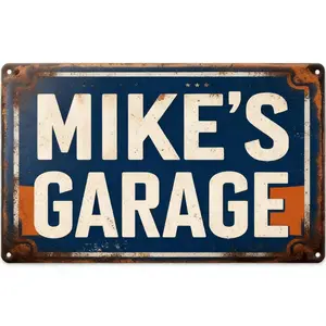 Humorous Retro Classic Mike Metal Wall Sign 8x12in Funny Plaque for Home Bar Shop